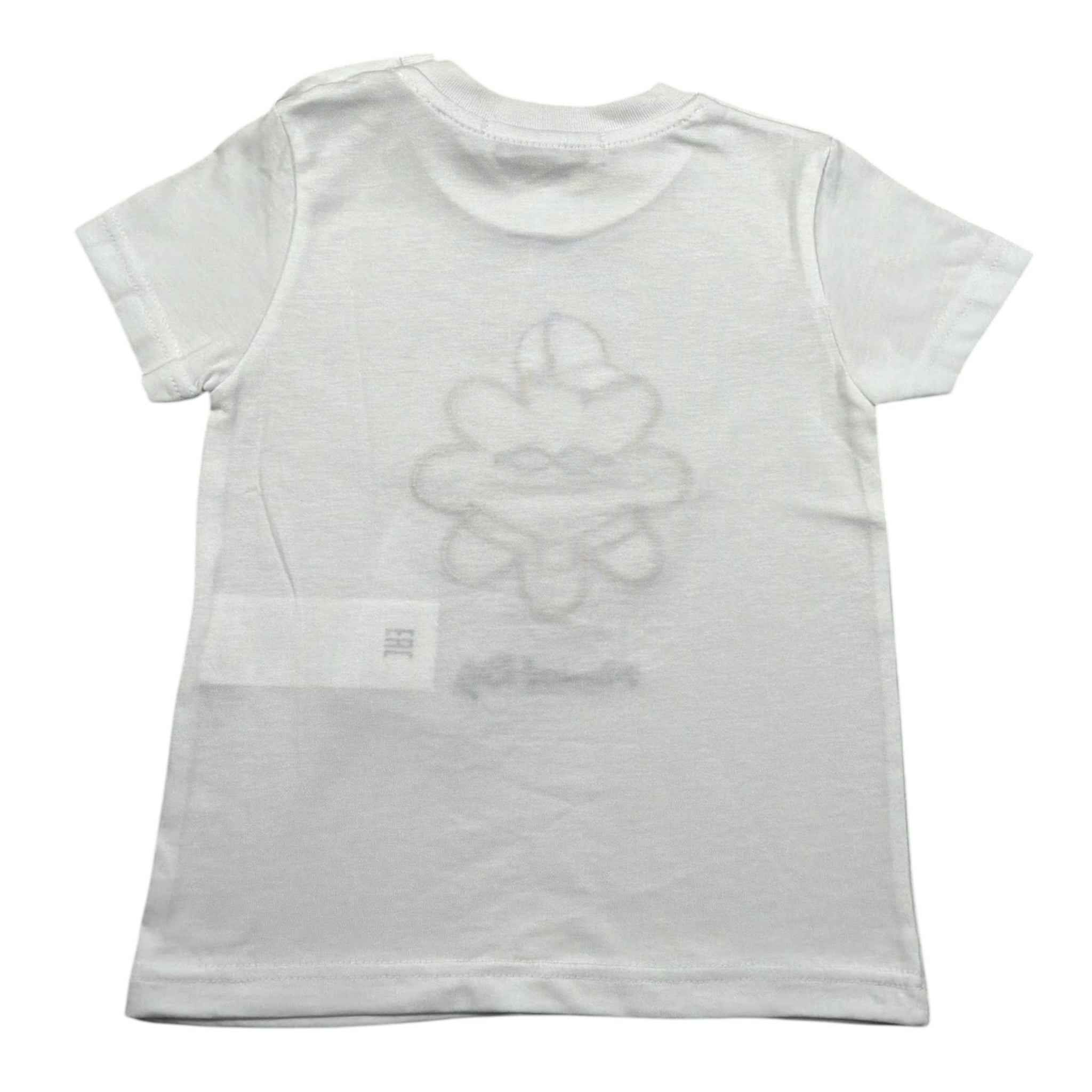 Manuel Ritz T-Shirt Girocollo Tinta Unita con Stampa per Neonato MR3107XX BIANCO MANUEL RITZ 
