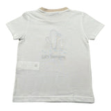 Manuel Ritz T-Shirt Girocollo Tinta Unita con Ricamo per Bambino MR3117X BIANCO MANUEL RITZ 