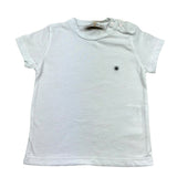 Manuel Ritz T-Shirt Girocollo Tinta Unita con Logo per Neonato MR3120N BIANCO MANUEL RITZ 