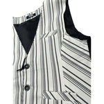 Manuell & Frank Gilet Tinta Unita con Fantasia per Bambino MF5150R BIANCO MANUELL & FRANK 