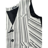Manuell & Frank Gilet Tinta Unita con Fantasia per Bambino MF5150R BIANCO MANUELL & FRANK 