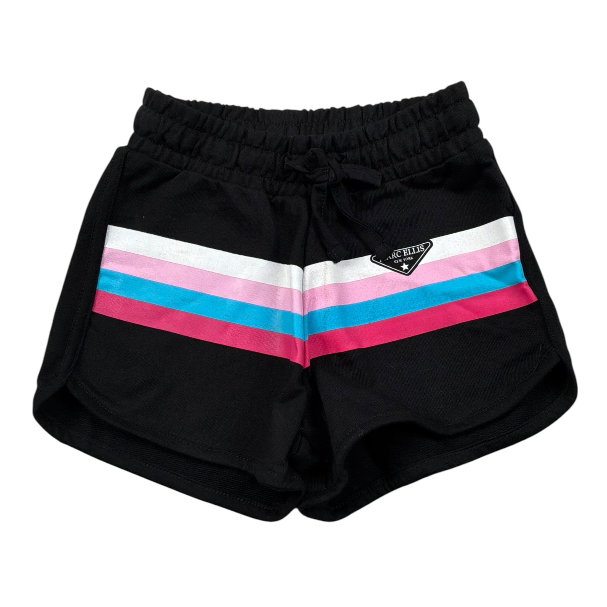 Marc Ellis Completo 2 Pezzi Top-Short Tinta Unita con Stampa per Bambina JMJCM01200 NERO MARC ELLIS 
