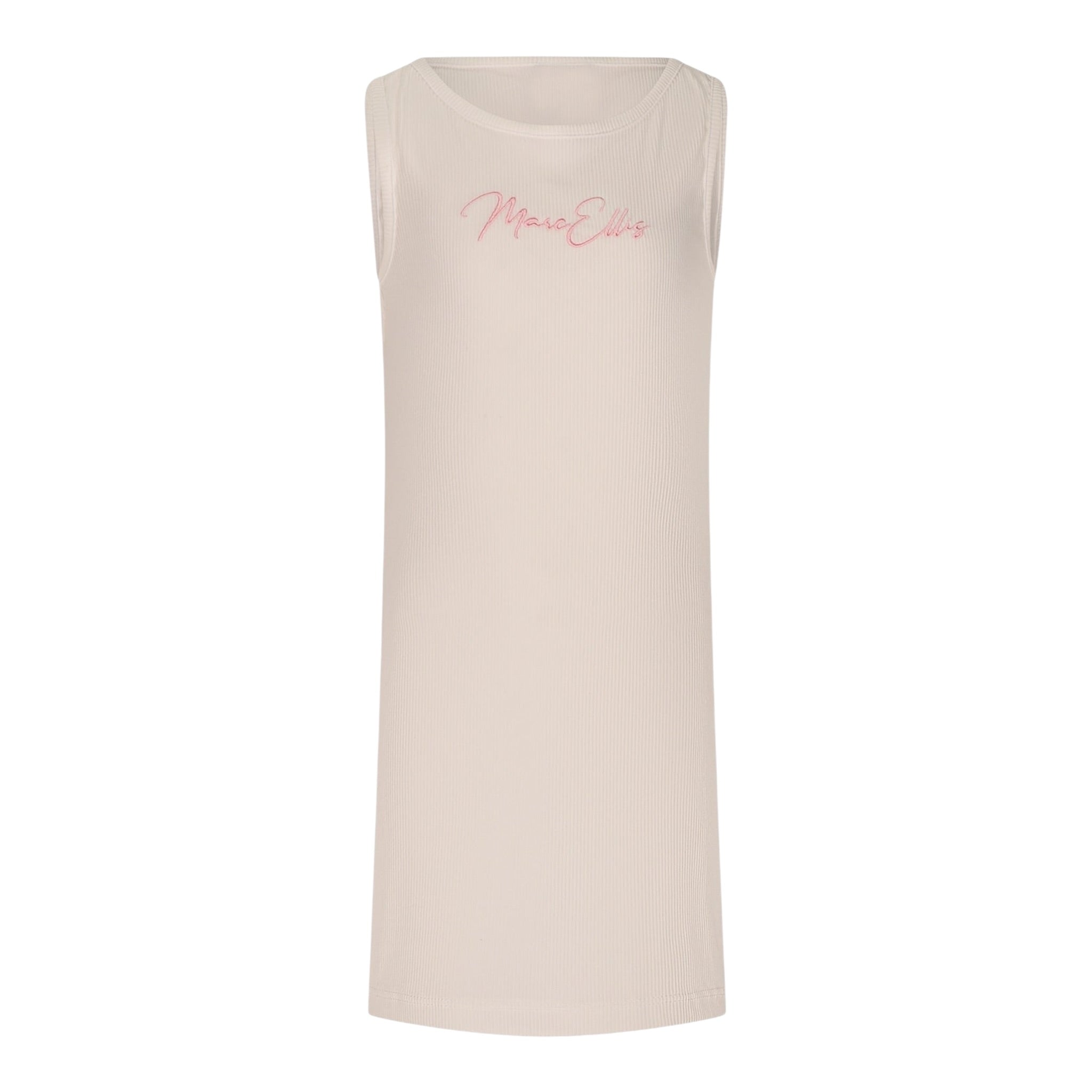 Marc Ellis Abito tinta unita A Costine con Stampa Panna per Bambina JMJDR01168X PANNA MARC ELLIS 