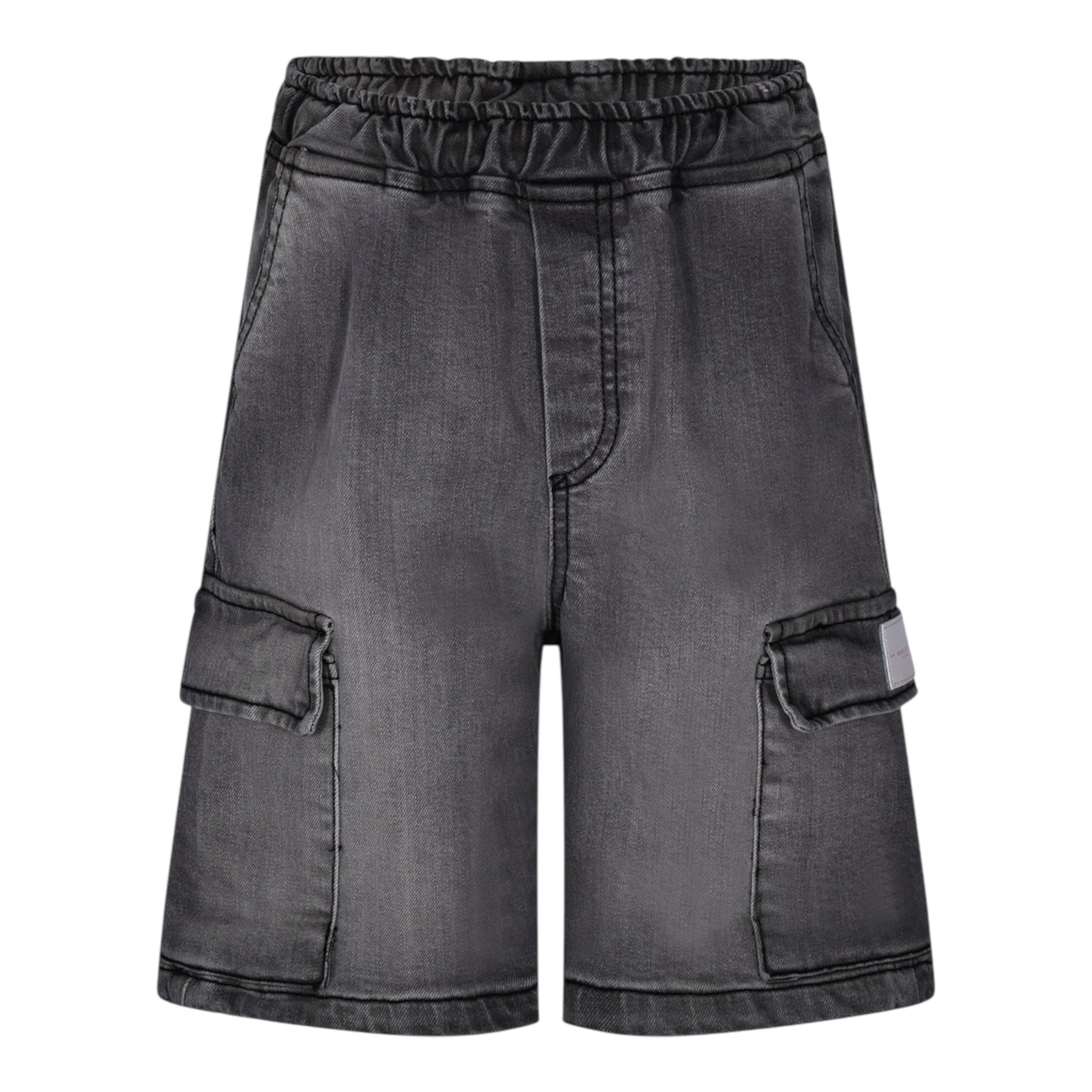 Marc Ellis Bermuda tinta unita In Denim Grigio per Bambina JMJPT01246 GRIGIO MARC ELLIS 