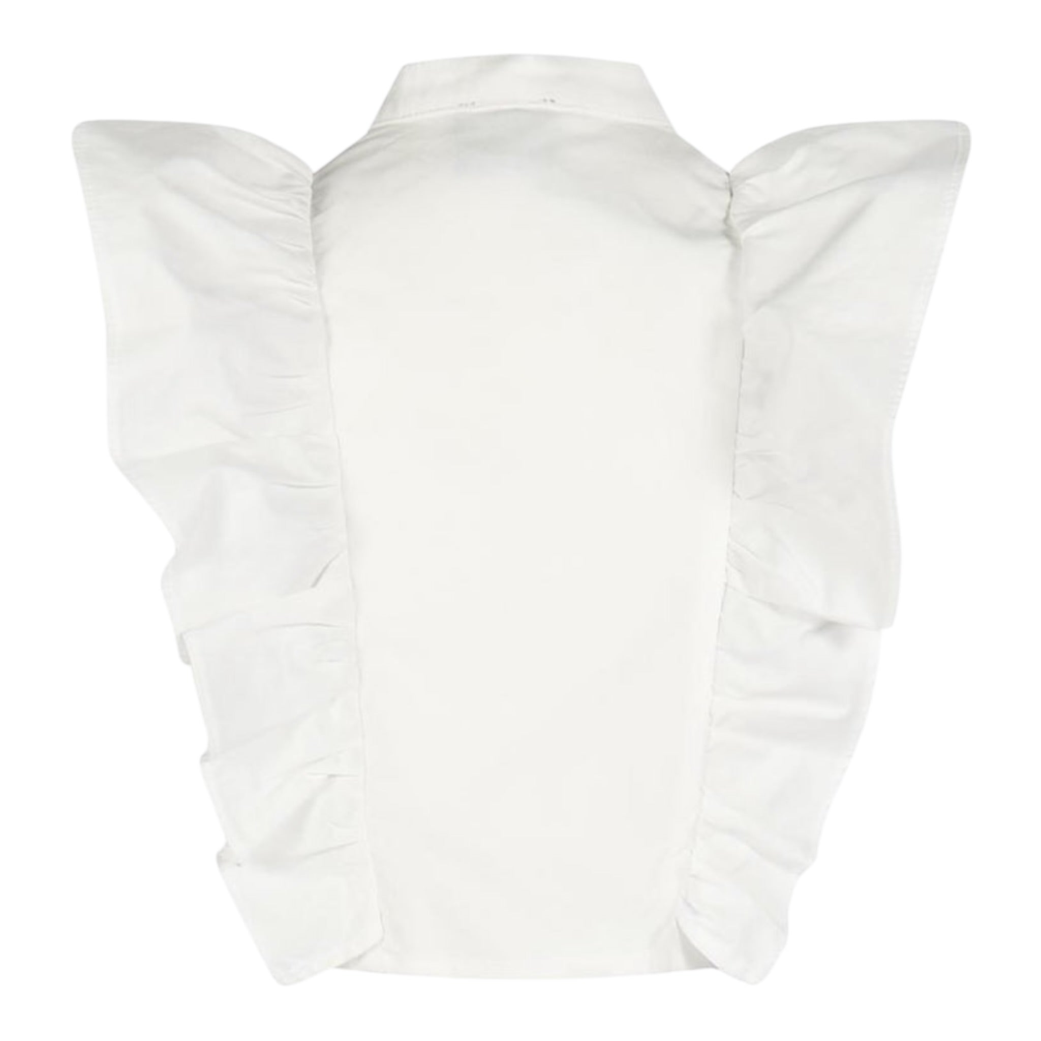 Marc Ellis Camicia Tinta Unita con Balze per Bambina JMJSH16684 BIANCO MARC ELLIS 
