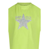 Marc Ellis T-Shirt Girocollo Tinta Unita con Brillantini per Bambina JMJTS16519 VERDE MARC ELLIS 