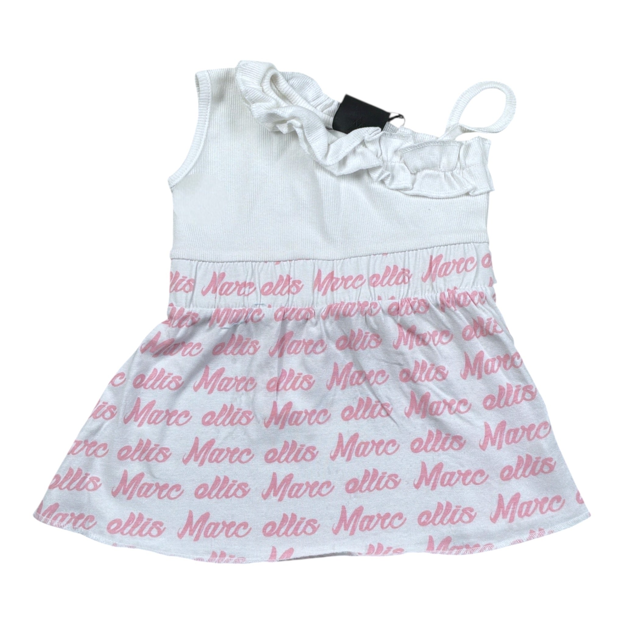 Marc Ellis  Top Bicolore Logato Bianco per Bambina JMNDR01435 BIANCO MARC ELLIS 