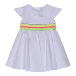 Marc Ellis Abito tinta unita con Paillettes Bianco per Neonata JMNDR01543 BIANCO MARC ELLIS 