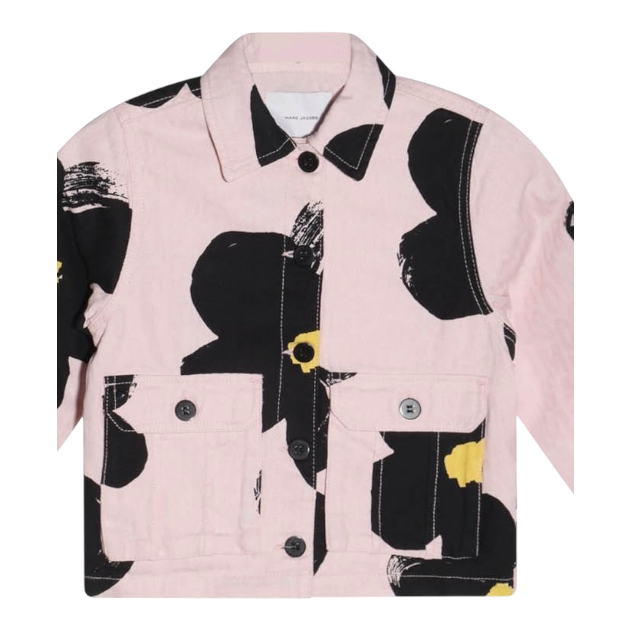 Marc Jacobs Giubbino In Denim Tinta Unita con Fantasia Fiori per Bambina W60424 ROSA MARC JACOBS 