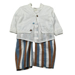 Marlu' Completo 2 Pezzi Gilet-Camicia-Pantalone per Neonato EB2480 BIANCO MARLU' 