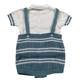 Marlu' Completo 2 Pezzi Maglia-Salopette per Neonato EB5230 BIANCO MARLU' 