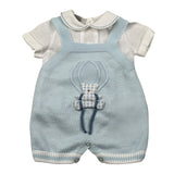 Marlu' Completo 2 Pezzi Camicia-Pagliaccetto per Neonato EB6730 AZZURRO MARLU' 