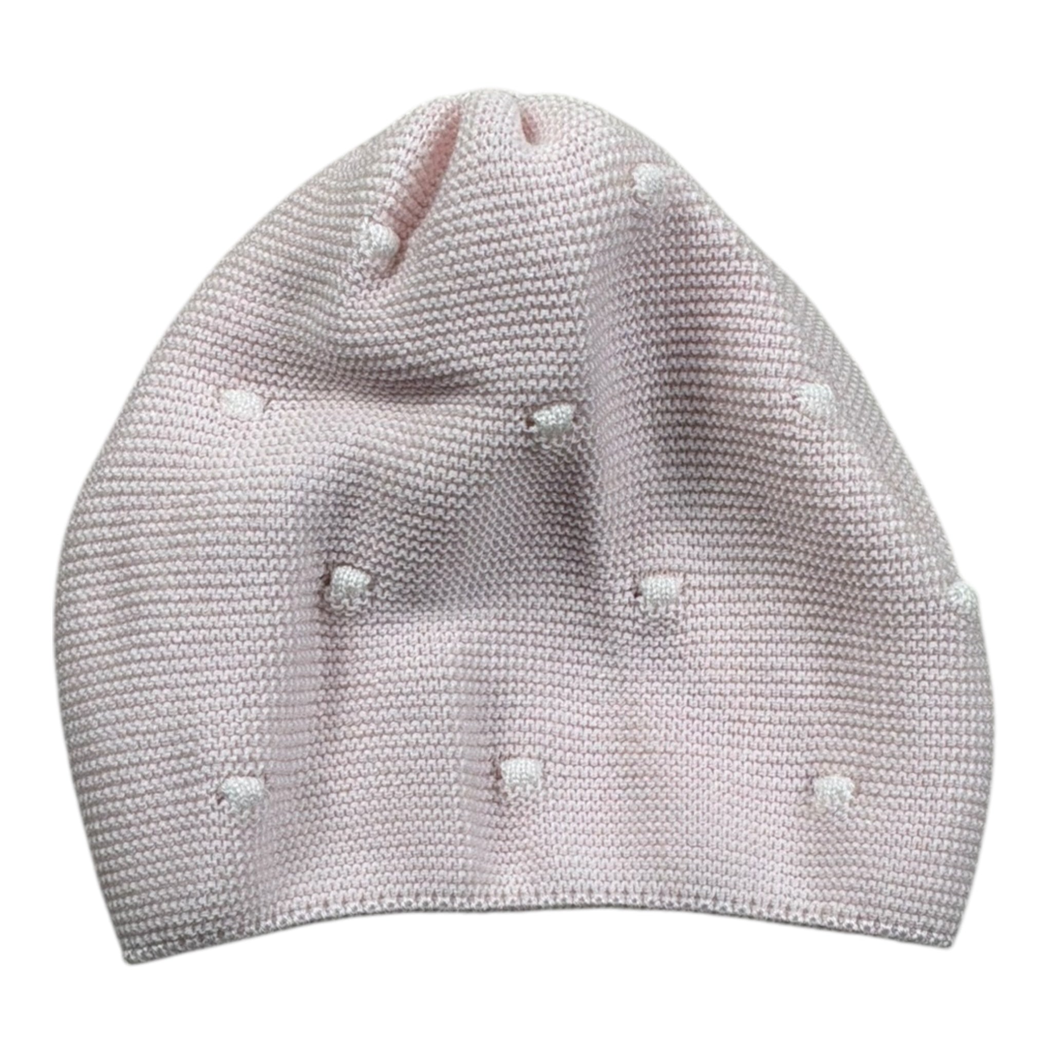 Marlu' Cappello Tinta Unita con Ricami per Neonata EC1871 ROSA MARLU' 