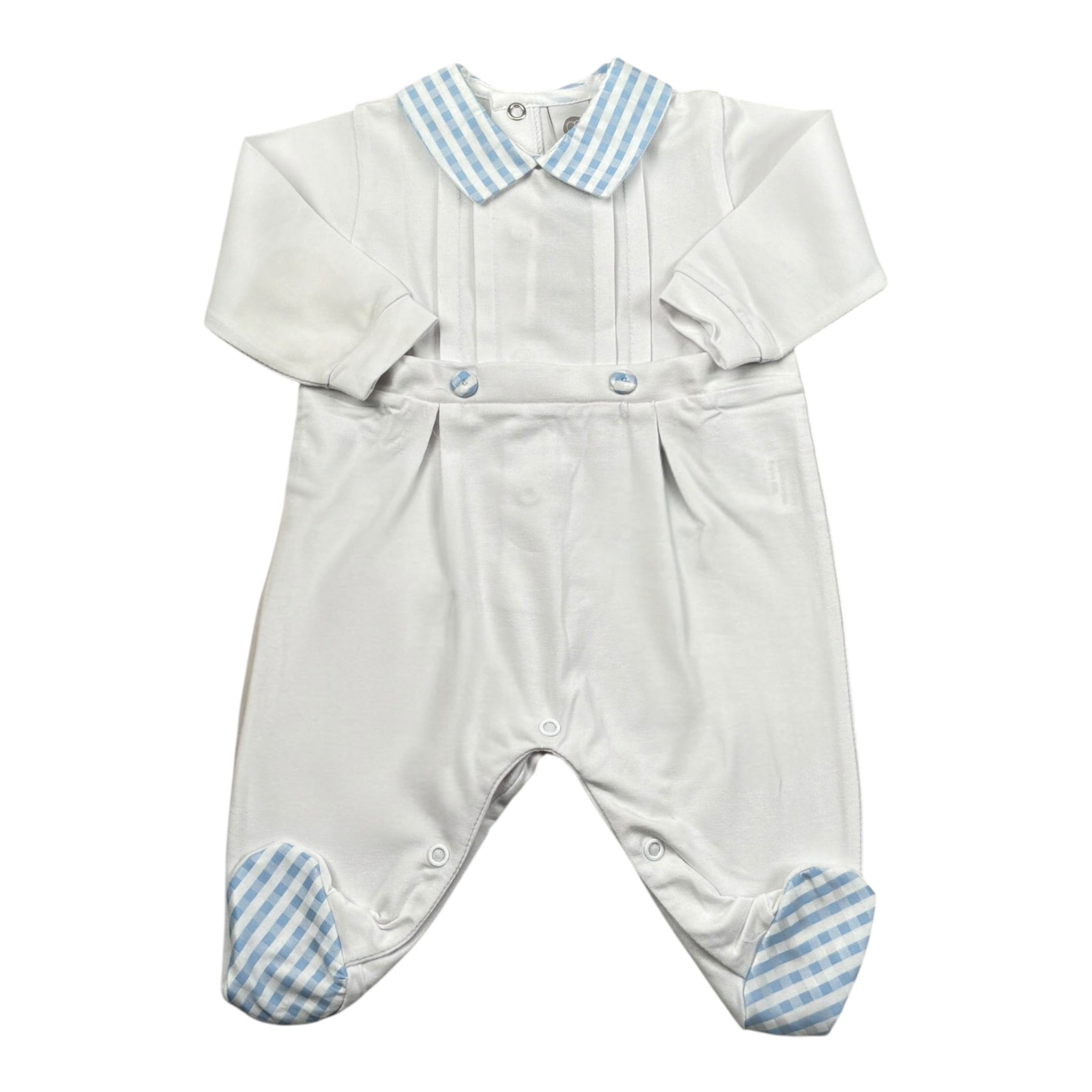 Marlu' Tutina Tinta Unita con Applicazioni per Neonato EC6514 BIANCO MARLU' 