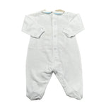 Marlu' Tutina Tinta Unita con Stampa per Neonato EL6014 BIANCO MARLU' 