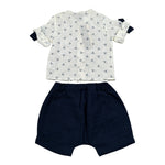 Marlu' Completo 2 Pezzi Camicia-Bermuda Bianco per Neonato EL6153 BIANCO MARLU' 