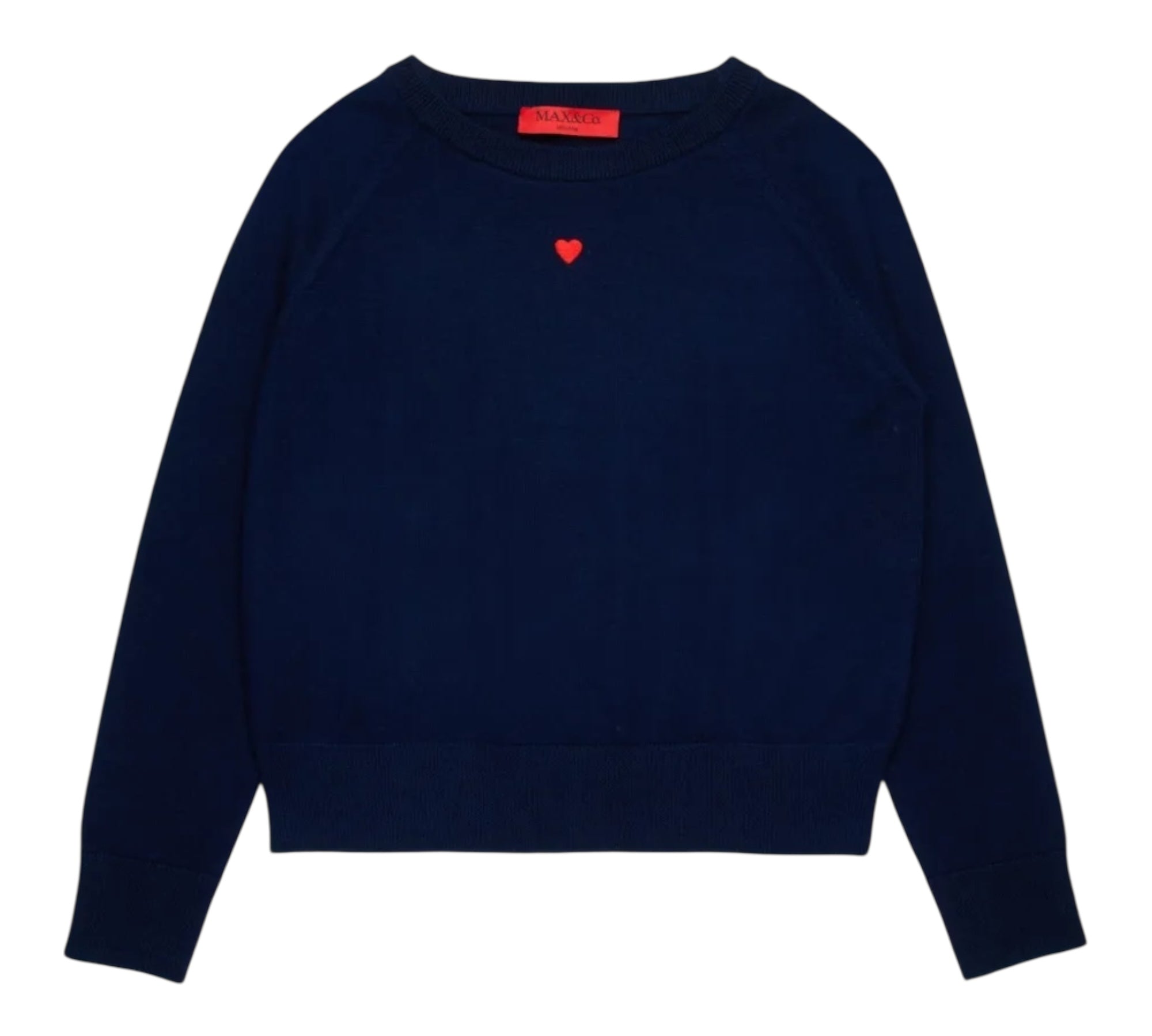 Max&Co. Maglia Girocollo Fantasia A Righe per Bambina MX0003X BLU MAX&Co. 