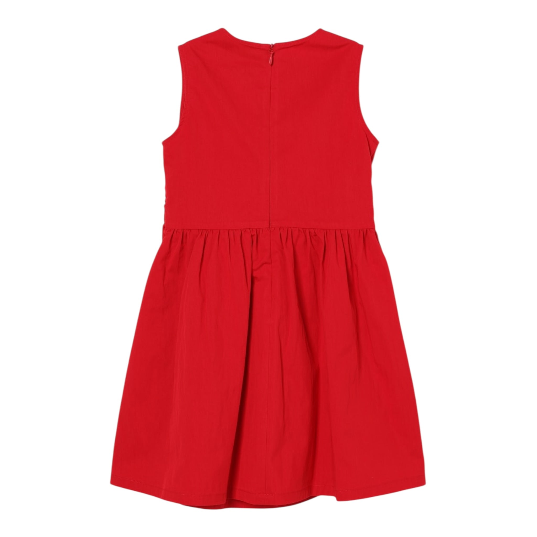 Max&Co. Abito Tinta Unita Giromanica per Bambina MX01222 ROSSO MAX&Co. 