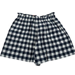 Max&Co. Short Tinta Unita con Fantasia Quadri per Bambina MX0127MX BIANCO/BLU MAX&Co. 