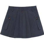 Max&Co. Gonna Tinta Unita con Tasche per Bambina MX0132X BLU MAX&Co. 