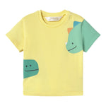 Mayoral T-Shirt Girocollo Tinta Unita con Stampa In Contrasto per Neonato 1037 GIALLO MAYORAL 