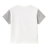 Mayoral T-Shirt Girocollo tinta unita con Stampa In Contrasto Bianco per Neonato 1037X BIANCO MAYORAL 