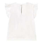 Mayoral T-Shirt Girocollo Tinta Unita con Stampa per Neonata 1042 BIANCO MAYORAL 