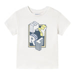 Mayoral T-Shirt Girocollo Tinta Unita con Stampa per Neonato 106 BIANCO MAYORAL 