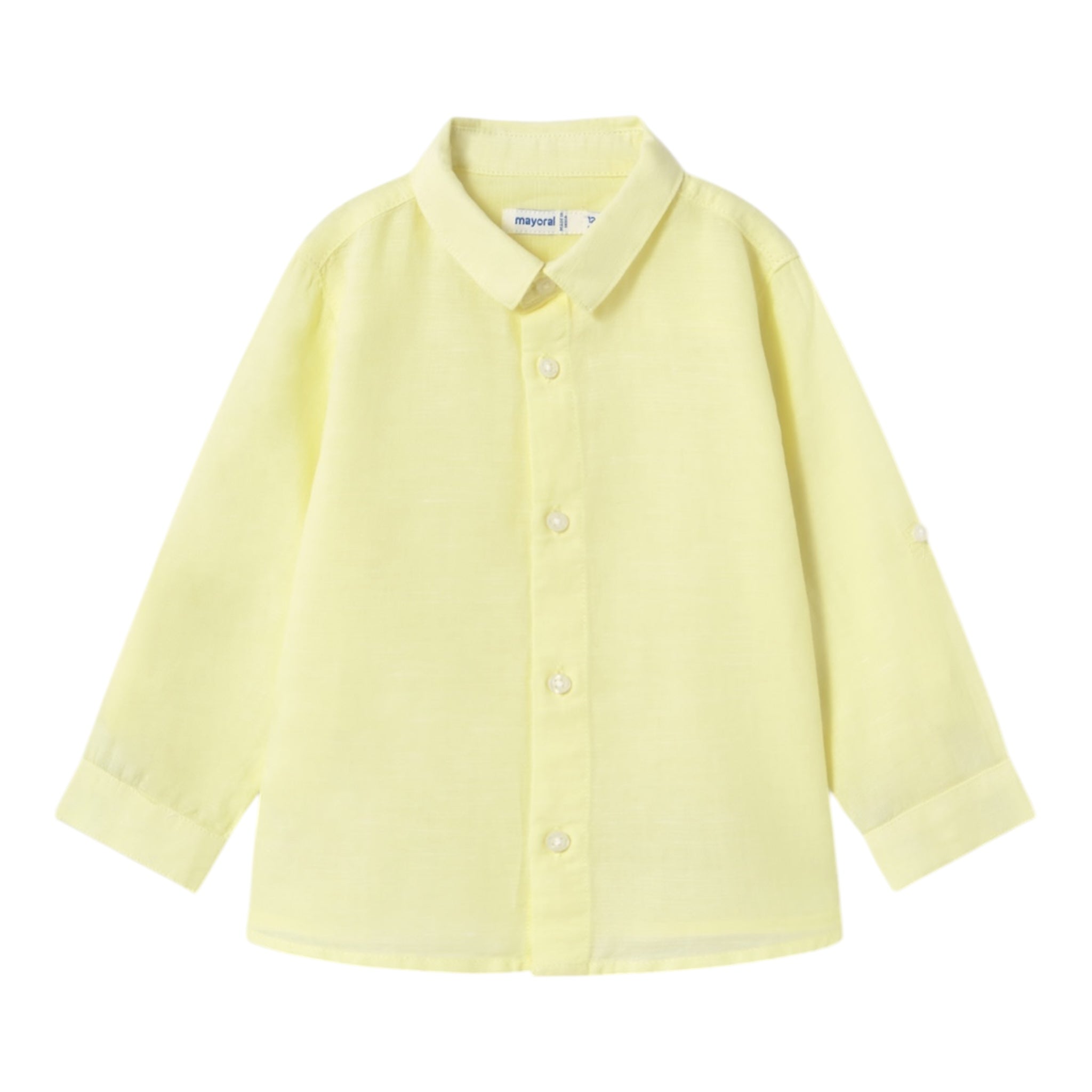 Mayoral Camicia Manica Lunga Tinta Unita per Neonato 1116 GIALLO MAYORAL 