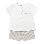 Mayoral Completo 2 Pezzi Camicia-Bermuda Bicolore per Neonato 1211 BIANCO/BEIGE MAYORAL 