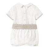 Mayoral Completo 3 Pezzi Bermuda-Camicia-Cintura per Neonato 1214 BIANCO/BEIGE MAYORAL 