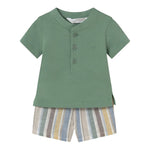 Mayoral Completo 2 Pezzi T-Shirt-Bermuda per Neonato 1217 VERDE MAYORAL 