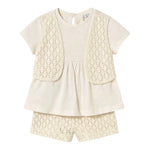 Mayoral Completo 2 Pezzi T-Shirt-Short per Neonata 1239X PANNA MAYORAL 