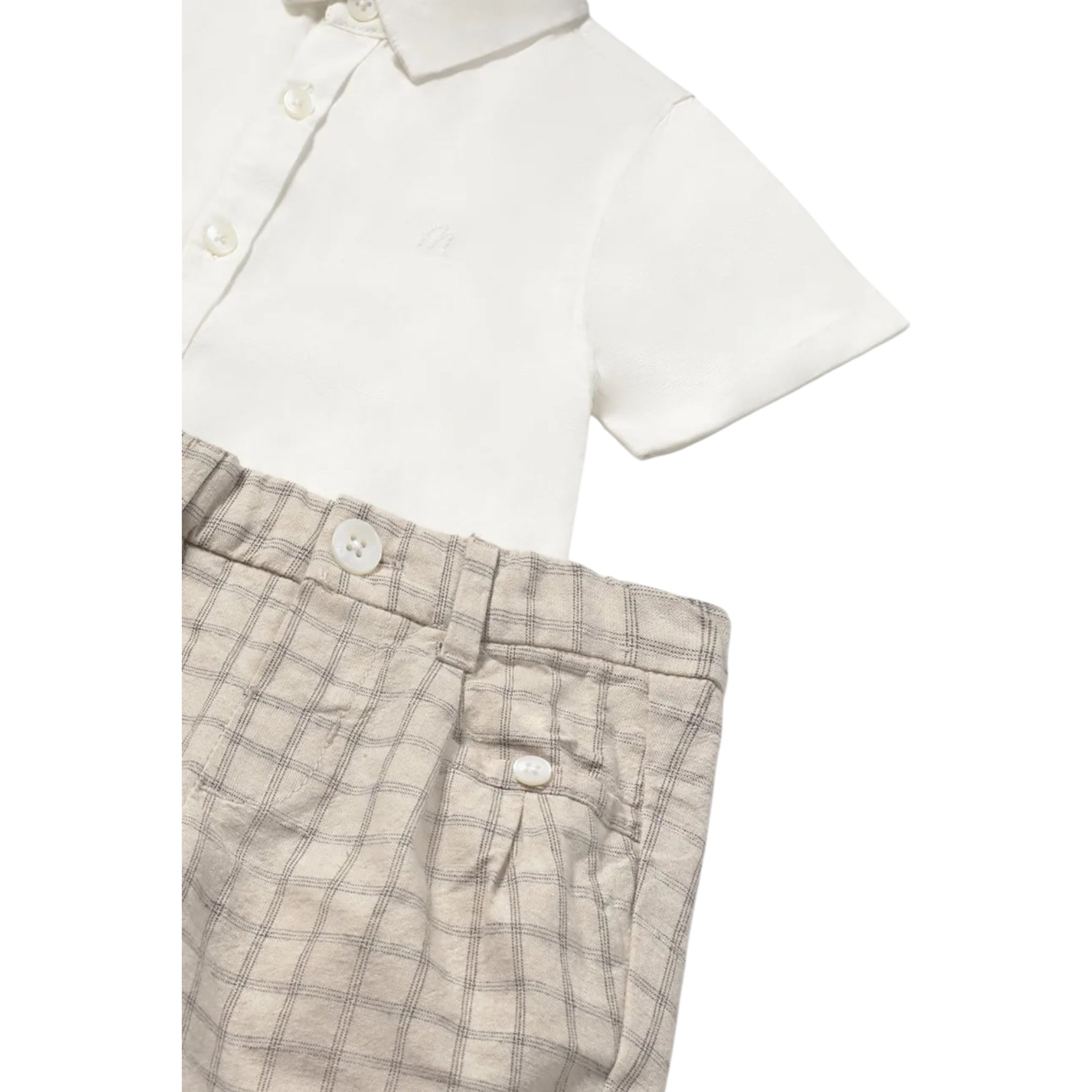 Mayoral Completo 2 Pezzi Camicia-Bermuda per Neonato 1251 BIANCO MAYORAL 