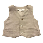 Mayoral Gilet Tinta Unita per Neonato 1394X BEIGE MAYORAL 