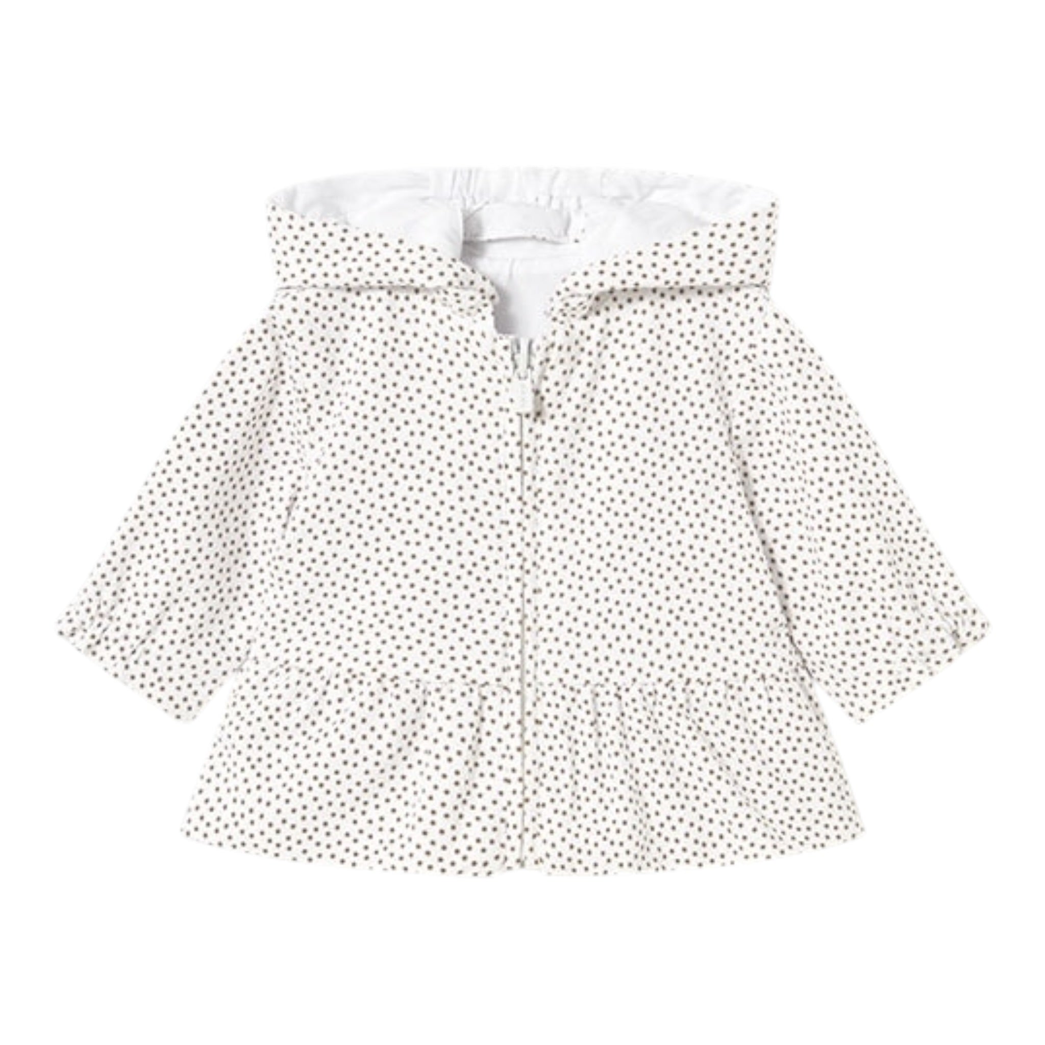 Mayoral Giubbino Bicolore con Cappuccio Reversibile Bianco per Neonata 1479X BIANCO MAYORAL 