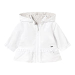 Mayoral Giubbino Bicolore con Cappuccio Reversibile Bianco per Neonata 1479X BIANCO MAYORAL 