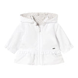 Mayoral Giubbino Bicolore con Cappuccio Reversibile Bianco per Neonata 1479X BIANCO MAYORAL 