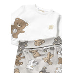 Mayoral Completo 2 Pezzi Shirt-Ghettina per Neonato 1559X BIANCO/BEIGE MAYORAL 