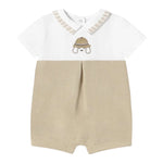 Mayoral Set Pagliaccetti Bicolore per Neonato 1705 BIANCO/BEIGE MAYORAL 