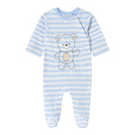Mayoral Tutina Manica Lunga Fantasia A Righe Azzurro per Neonato 1709UX AZZURRO MAYORAL 