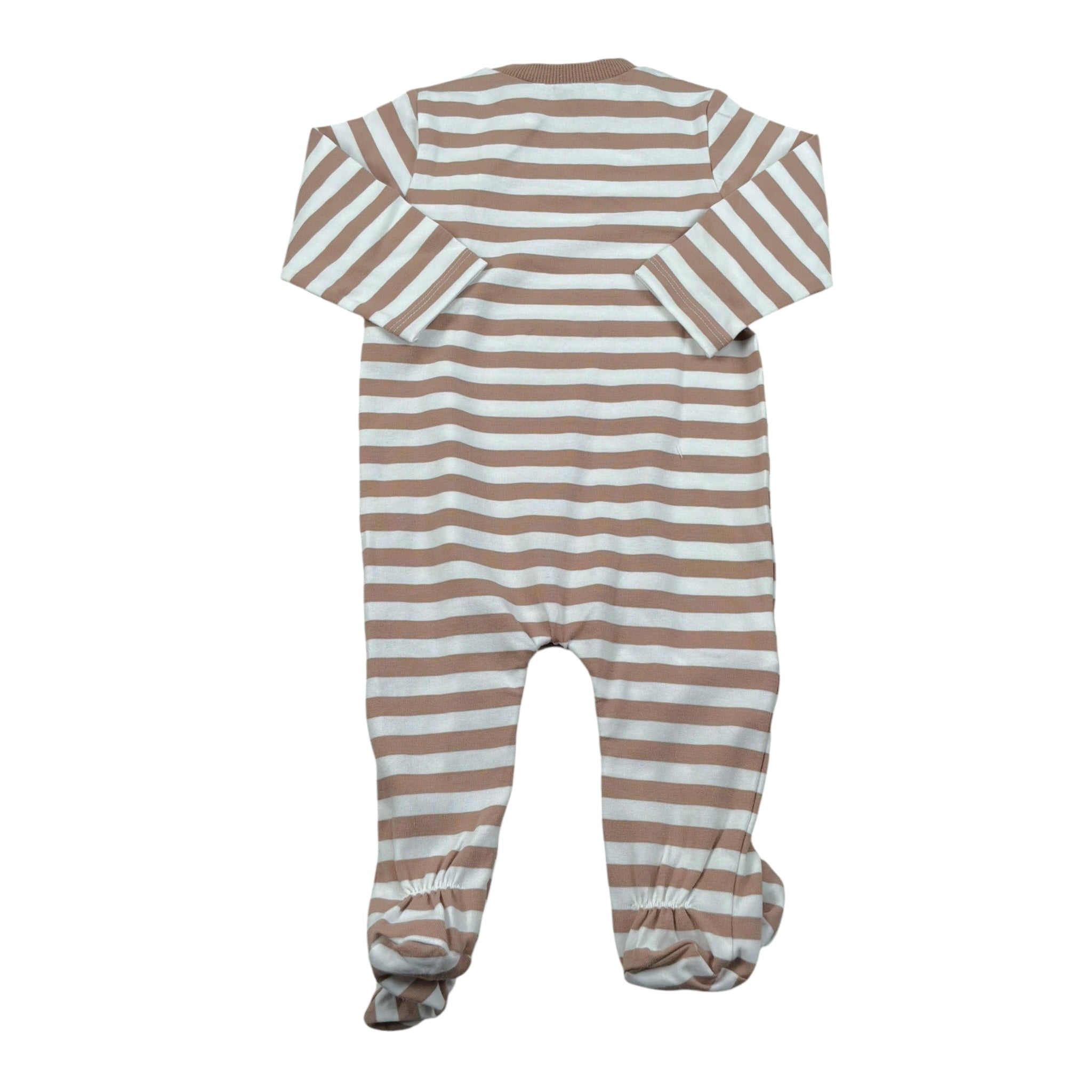 Mayoral Tutina Bicolore con Fantasia A Righe per Neonato 1709XXU BIANCO/BEIGE MAYORAL 