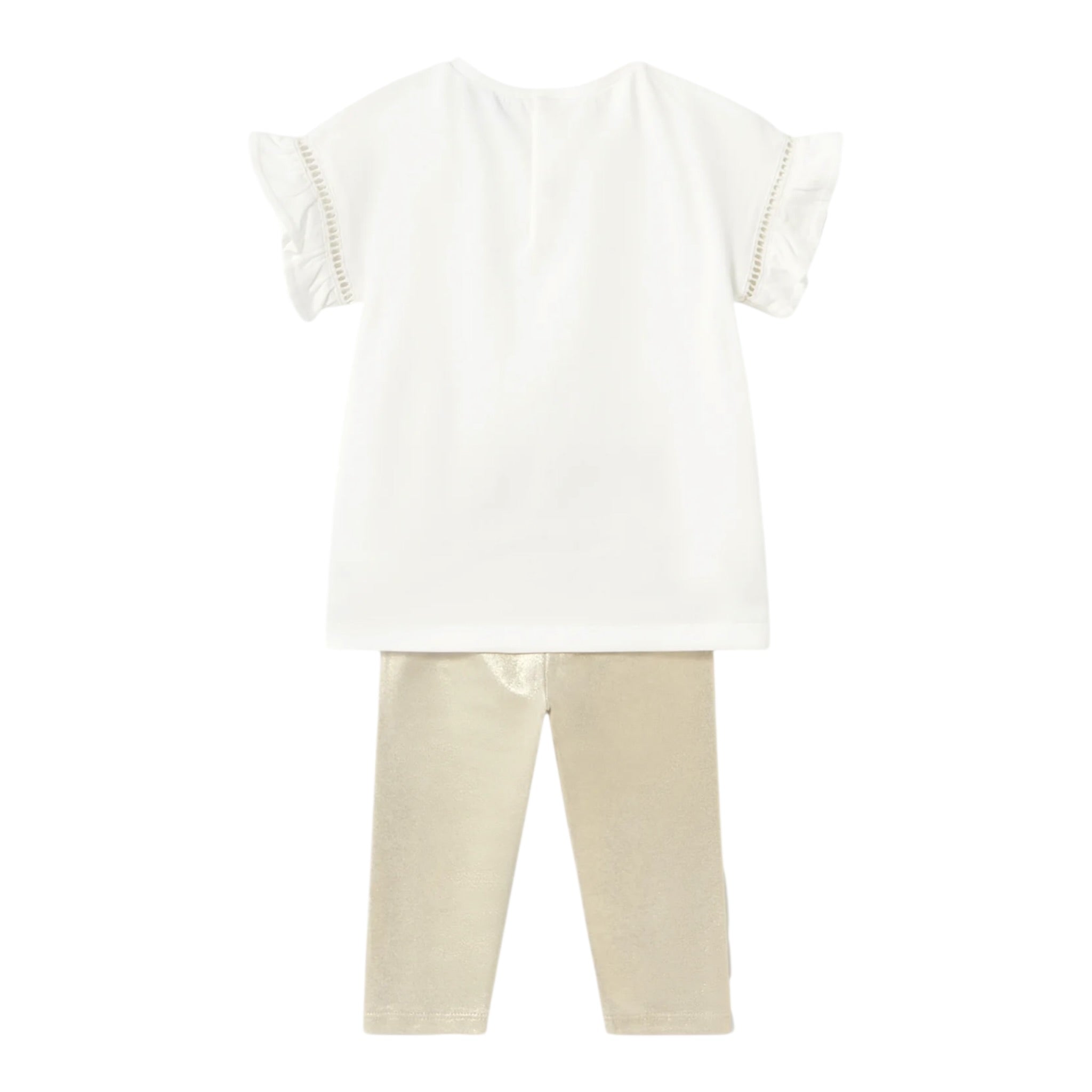 Mayoral Completo 2 Pezzi T-Shirt-Leggins per Bambina 173486J BIANCO MAYORAL 