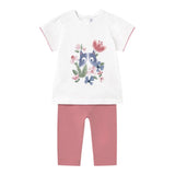 Mayoral Completo 2 Pezzi T-Shirt-Leggins per Neonata 173669 BIANCO MAYORAL 