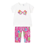 Mayoral Completo 2 Pezzi T-Shirt-Leggins per Neonata 1739 BIANCO/FUXIA MAYORAL 