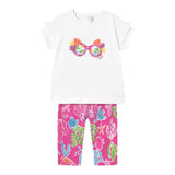 Mayoral Completo 2 Pezzi T-Shirt-Leggins per Neonata 1739X BIANCO/FUXIA MAYORAL 