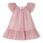 Mayoral Abito Giromanica Tinta Unita con Tulle per Neonata 1850X ROSA MAYORAL 