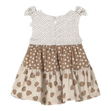 Mayoral Abito Bicolore con Fantasia A Pois Bianco/Marrone per Neonata 1868X BIANCO/MARRONE MAYORAL 