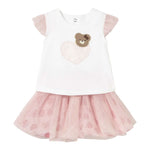 Mayoral Completo 2 Pezzi Canotte-Gonna Bianco/Rosa per Neonata 1874X BIANCO/ROSA MAYORAL 