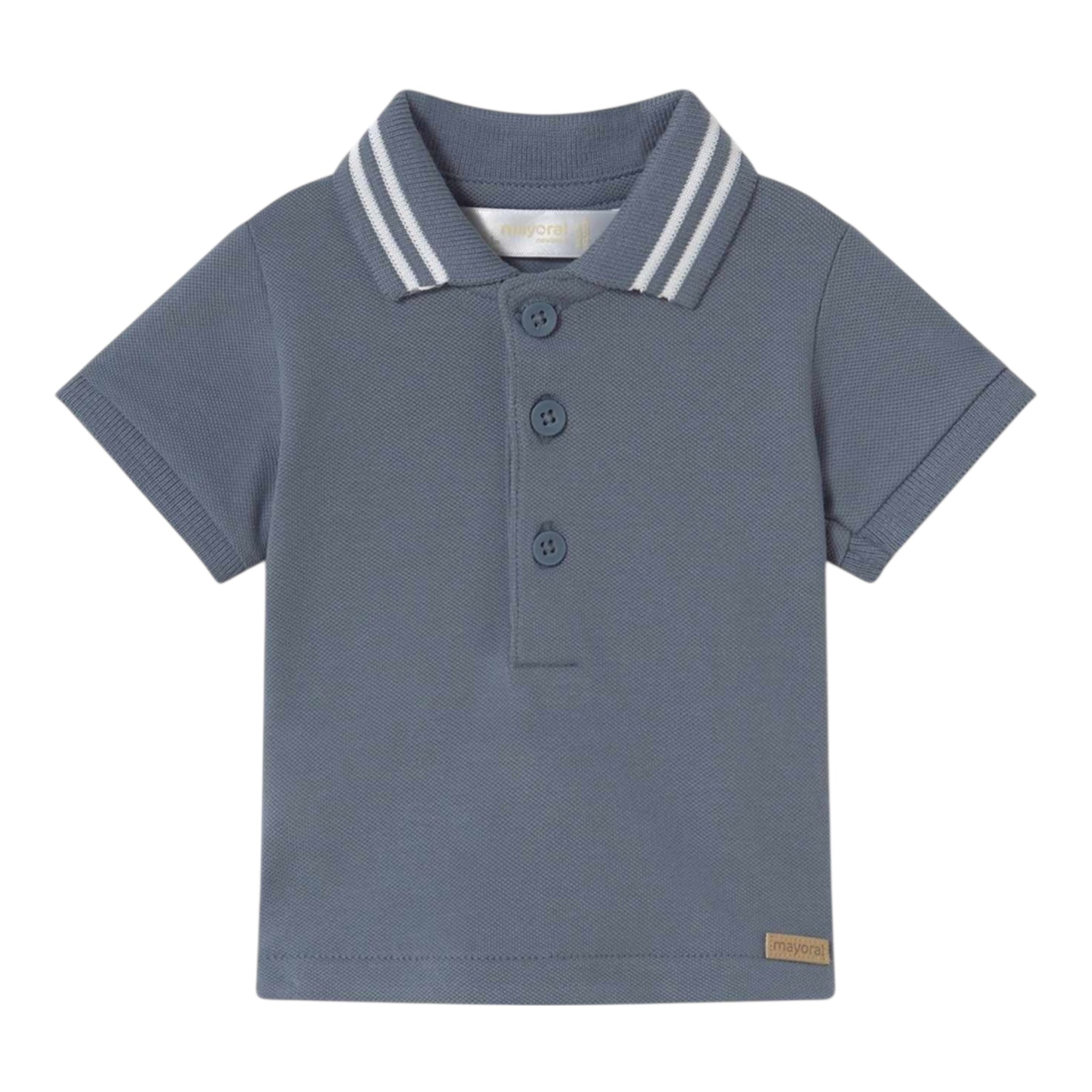 Mayoral Polo Mezza Manica Tinta Unita per Neonato 190XX BLU MAYORAL 